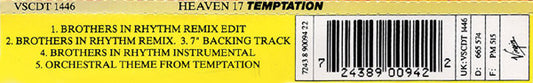 Heaven 17 : Temptation (Brothers In Rhythm Remix) (CD, Single)