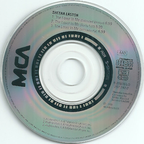 Sheena Easton : The Lover In Me (CD, Mini, Single)