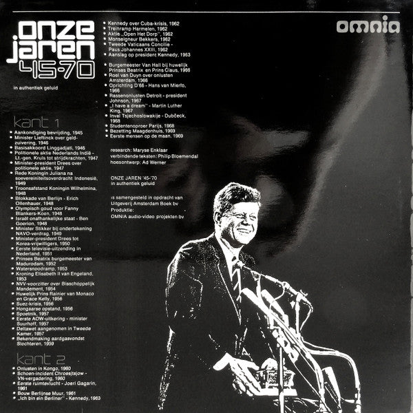 No Artist : Onze Jaren 45-70 - In Authentiek Geluid (LP, Album)