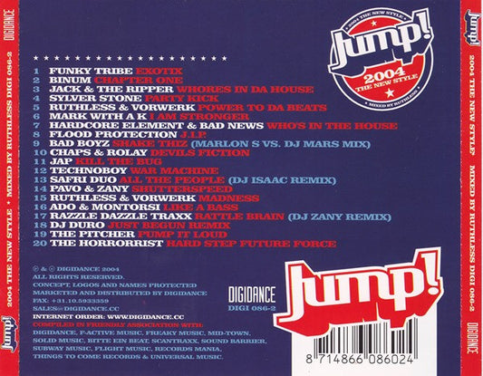 DJ Ruthless : Jump! - 2004 The New Style (CD, Mixed)