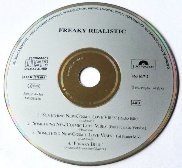 Freaky Realistic : Something New (Cosmic Love Vibes) (CD, Maxi)