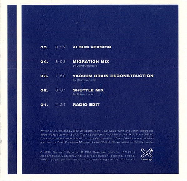 Lucky People Center : To The Space (CD, Maxi)
