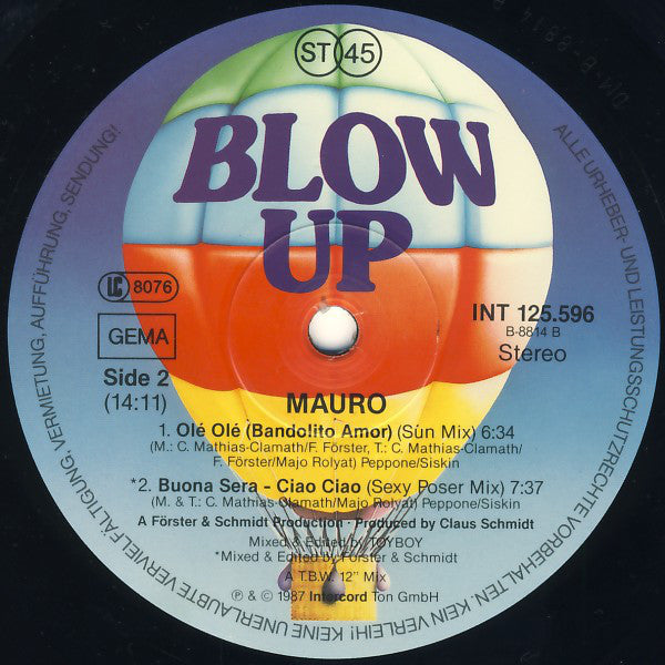 Mauro (3) : Buona Sera - Ciao Ciao (12", Maxi)