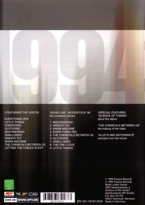 Bush : 1994 // 1999 (DVD-V, Comp, NTSC)