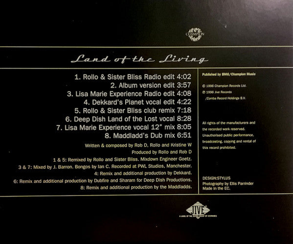 Kristine W : Land Of The Living (CD, Maxi)