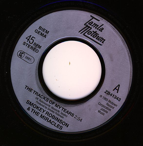 The Miracles : The Tracks Of My Tears (7")