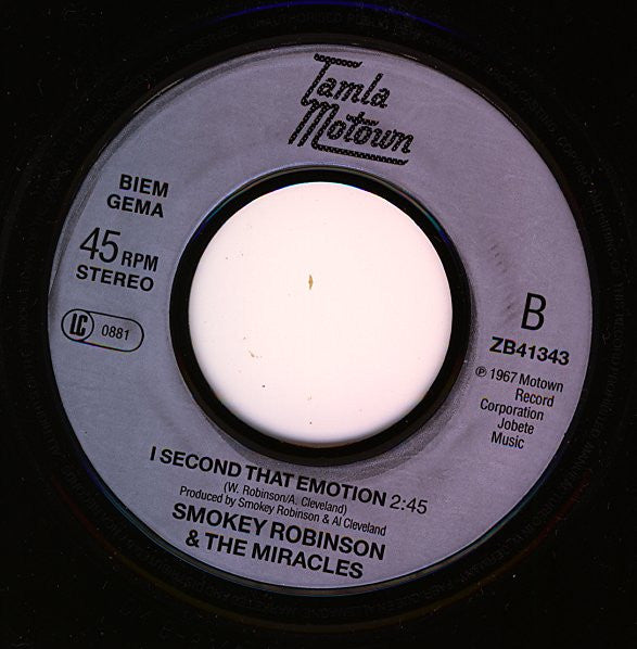 The Miracles : The Tracks Of My Tears (7")