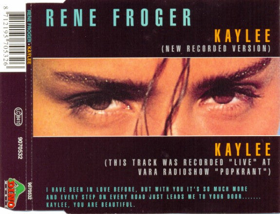 René Froger : Kaylee (CD, Single)