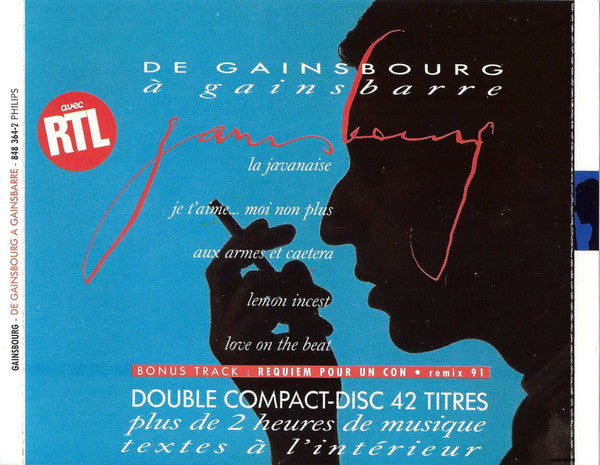 Serge Gainsbourg : De Gainsbourg À Gainsbarre (2xCD, Comp, no )