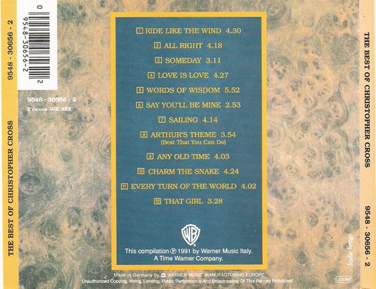 Christopher Cross : The Best Of Christopher Cross (CD, Comp)