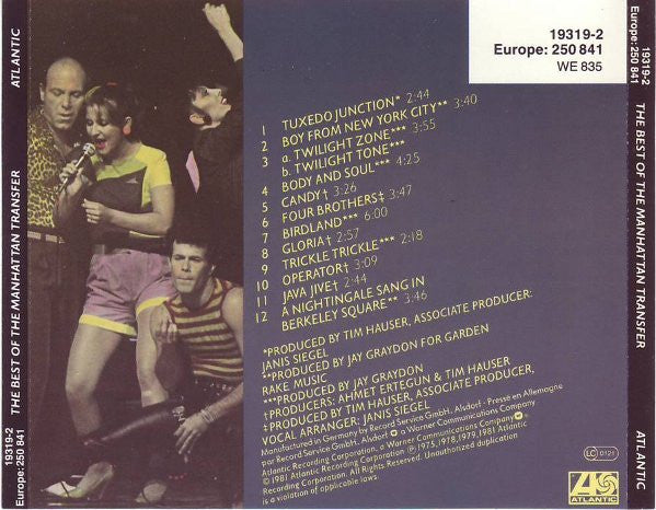The Manhattan Transfer : The Best Of The Manhattan Transfer (CD, Comp)