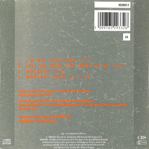 Tommy Conwell And The Young Rumblers : I'm Not Your Man (CD, Single)