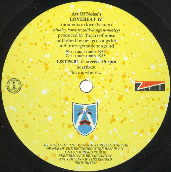 The Art Of Noise : Moments In Love (Beaten) (12")