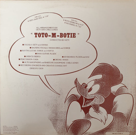 Toto-M-Botie : Dies Jaar Ting (12")