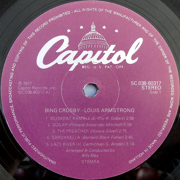 Bing Crosby & Louis Armstrong : Bing & Satchmo (LP, Album, RE, RP)