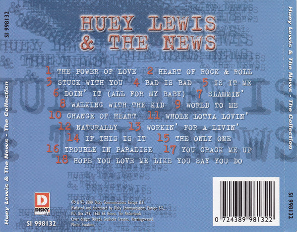 Huey Lewis & The News : The Collection (CD, Comp)