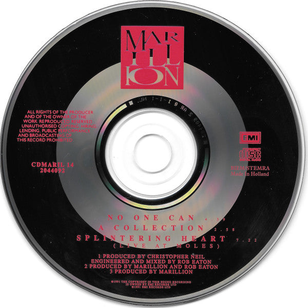 Marillion : No One Can (CD, Single)