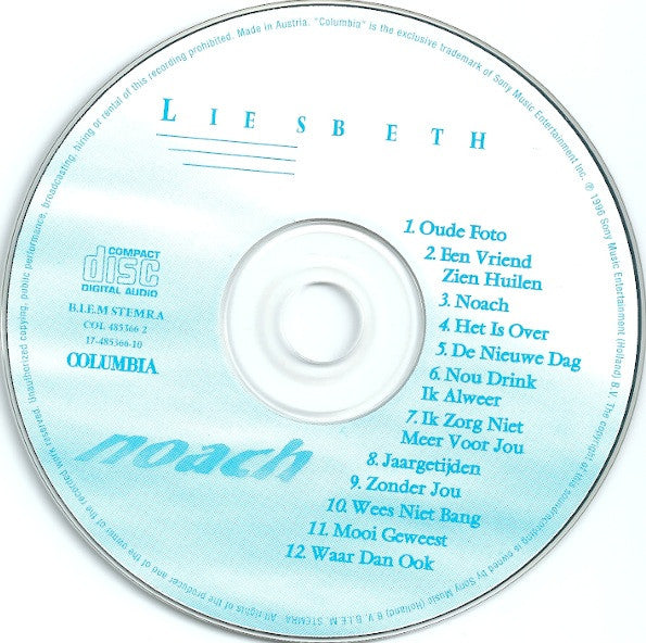 Liesbeth List : Noach (CD, Album)