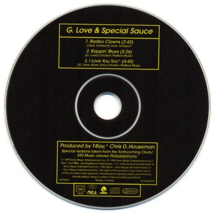 G. Love & Special Sauce : Rodeo Clowns (CD, Single)