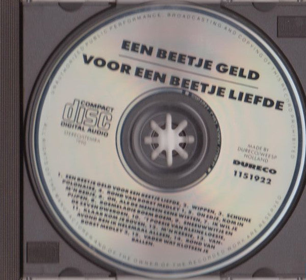 Various : Een Beetje Geld Voor Een Beetje Liefde "Liedjes Met Een Knipoog" (CD, Comp)