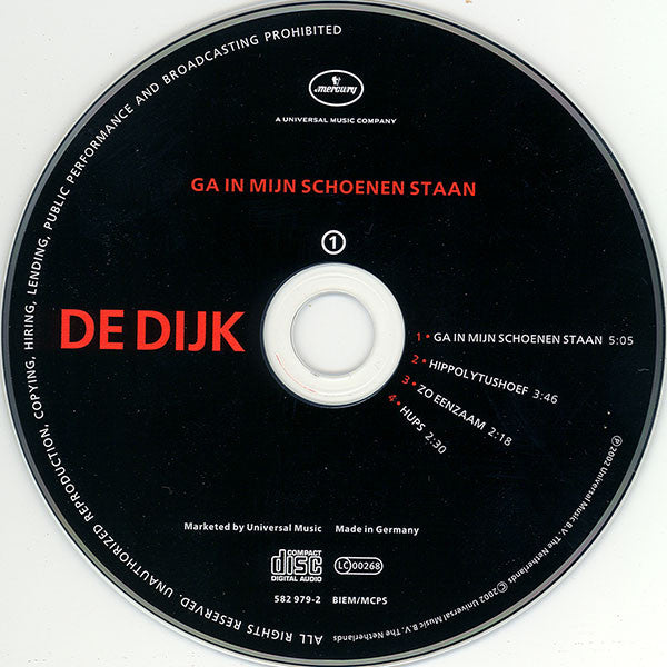 De Dijk : Ga In Mijn Schoenen Staan (CD, Maxi, Ltd)