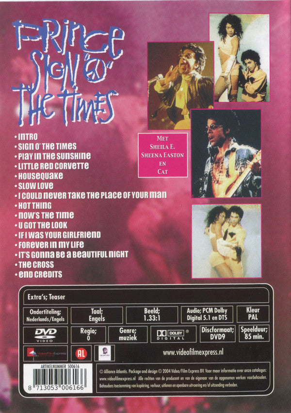 Prince : Sign "O" The Times (DVD-V, RE, Multichannel, PAL, PCM)