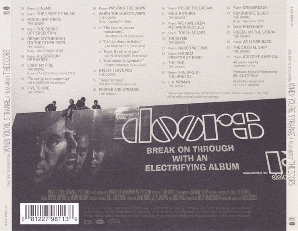 The Doors : When You're Strange: A Film About The Doors (Songs From The Motion Picture) (CD, Album)