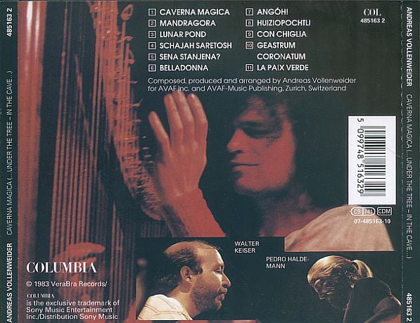 Andreas Vollenweider : "Caverna Magica" (...Under The Tree - In The Cave...) (CD, Album, RE, Dol)
