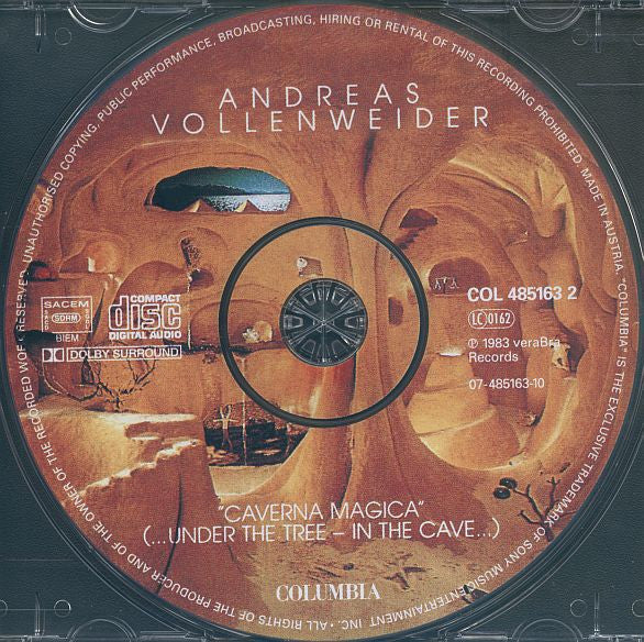 Andreas Vollenweider : "Caverna Magica" (...Under The Tree - In The Cave...) (CD, Album, RE, Dol)