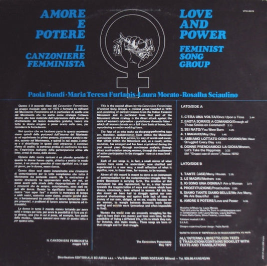Il Canzoniere Femminista : Amore E Potere (LP, Album)
