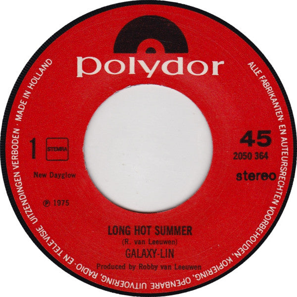 Galaxy-Lin : Long Hot Summer (7", Single)