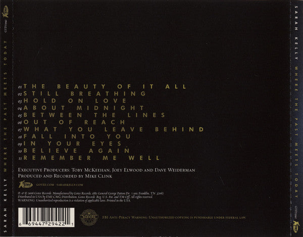 Sarah Kelly : Where The Past Meets Today (CD, Album)