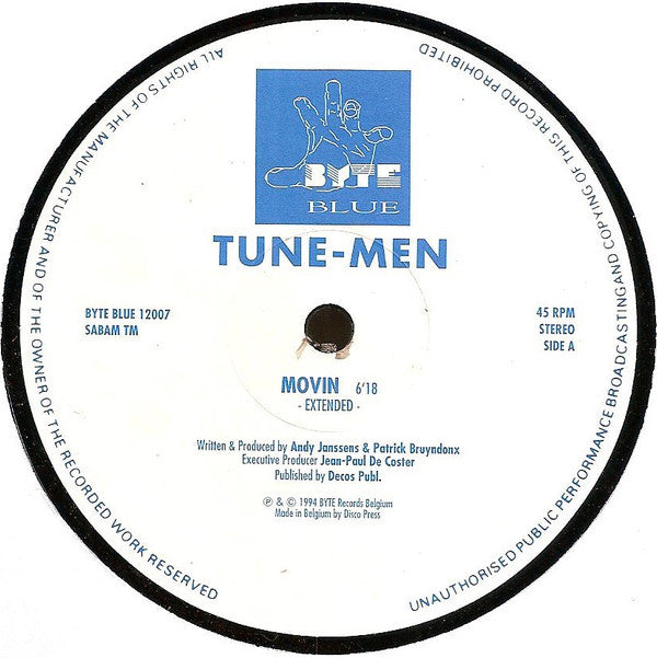 Tune Men : Movin' (12")