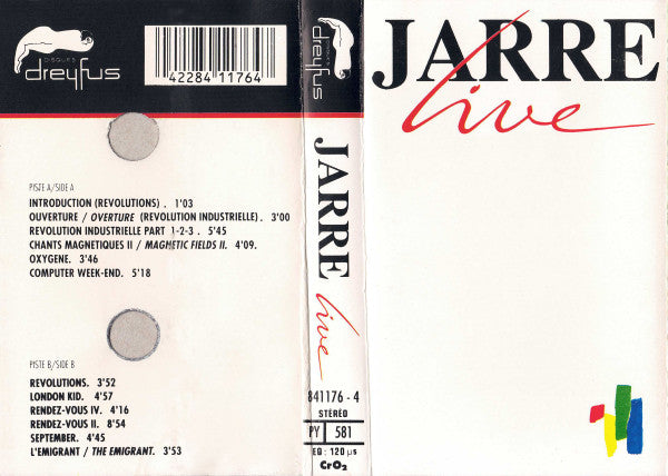 Jean-Michel Jarre : Live (Cass, Album, CrO)