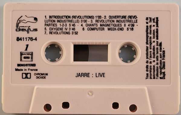 Jean-Michel Jarre : Live (Cass, Album, CrO)