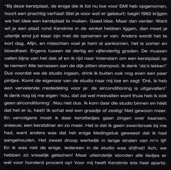 André Hazes : Kerstfeest Voor Ons (CD, Album, RE, RM)