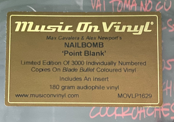 Nailbomb : Point Blank (LP, Album, Ltd, Num, RE, Gre)