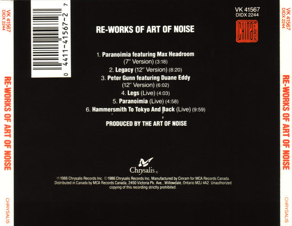 Art Of Noise* : Re-works Of Art Of Noise (CD, Comp)