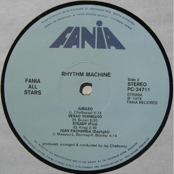 Fania All Stars : Rhythm Machine (LP, Album)