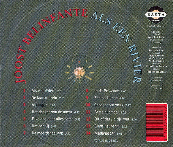 Joost Belinfante : Als Een Rivier (CD, Album)