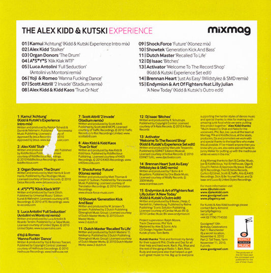Alex Kidd & Kutski : Goodgreef Presents The Alex Kidd & Kutski Experience (CD, Mixed)