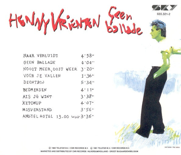 Henny Vrienten : Geen Ballade (CD, Album, RE)