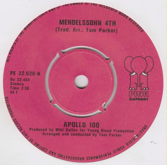 Apollo 100 : Mendelssohn 4th (7", Single)