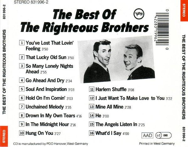 The Righteous Brothers : The Best Of (CD, Comp)