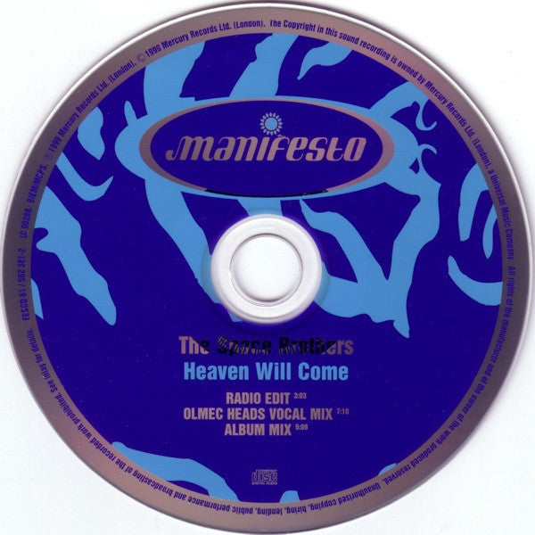The Space Brothers : Heaven Will Come (CD, Single, Enh)