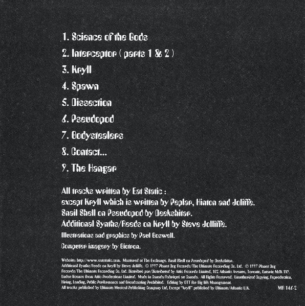 Eat Static : Science Of The Gods (CD, Album)