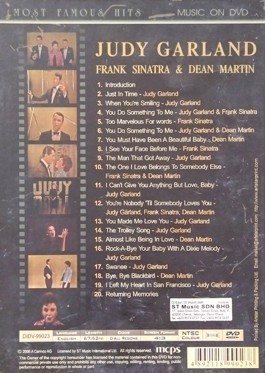 Judy Garland, Frank Sinatra & Dean Martin : Most Famous Hits: The Fabulous Three (DVD-V, NTSC)