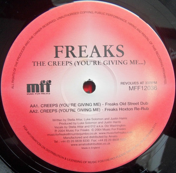 Freaks : The Creeps (You're Giving Me) (12")