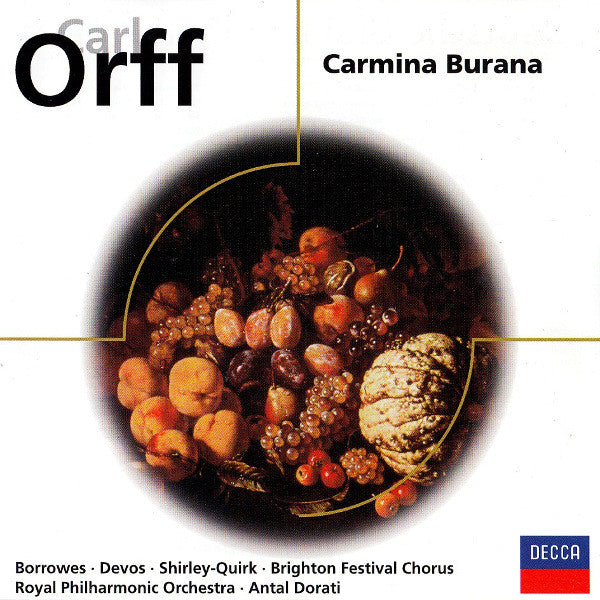 Carl Orff, Norma Burrowes, Louis Devos, John Shirley-Quirk, Brighton Festival Chorus, Royal Philharmonic Orchestra, Antal Dorati : Carmina Burana (CD, Album, RP)