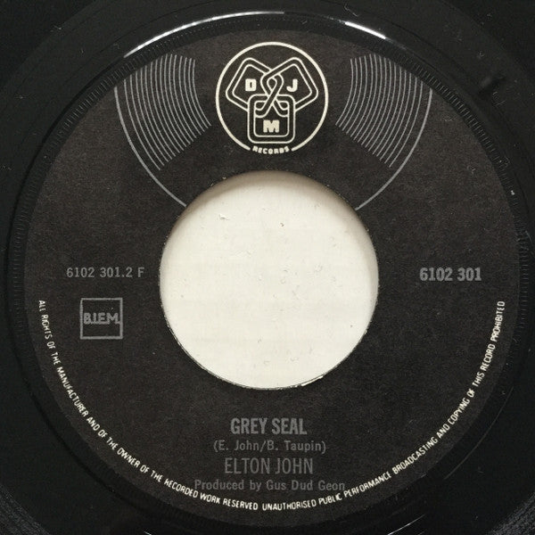 Elton John : Rock And Roll Madonna / Grey Seal (7")